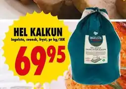 Nordby Supermarket HEL KALKUN, SEK 69.95 tilbud