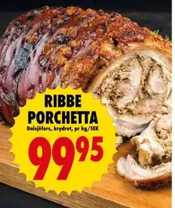 Nordby Supermarket RIBBE PORCHETTA, SEK 99.95 tilbud