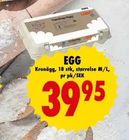 Nordby Supermarket EGG, SEK 39.95 tilbud