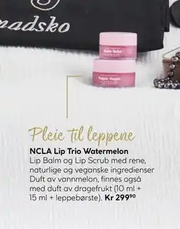 Vitusapotek NCLA Lip Trio Watermelon, NOK 299.9 tilbud