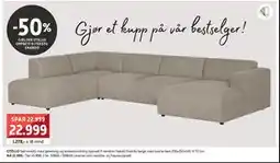 Bohus OTELLO hjørnesofa, NOK 22999 tilbud