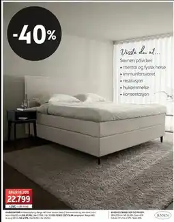Bohus AMBASSADØR kontinentalseng tilbud