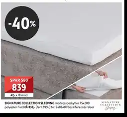Bohus SIGNATURE COLLECTION SLEEPING madrassbeskytter, NOK 839 tilbud