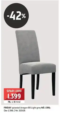Bohus FRIDAY spisestol, NOK 1399 tilbud