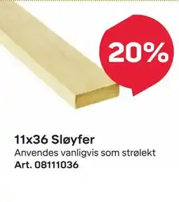 Byggmax 11x36 Sløyfer tilbud
