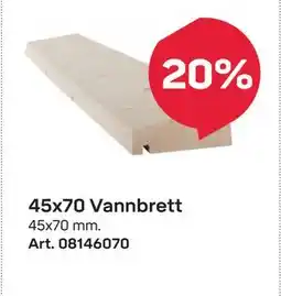 Byggmax 45x70 Vannbrett tilbud