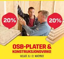 Byggmax KONSTRUKSJONSVIRKE tilbud