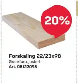 Byggmax Forskaling 22/23x98 tilbud