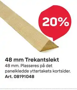 Byggmax 48 mm Trekantslekt tilbud