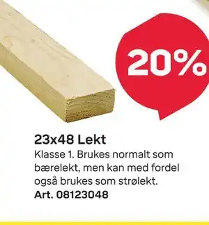 Byggmax 23x48 Lekt tilbud