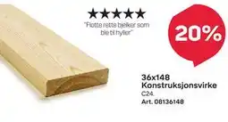 Byggmax 36x148 Konstruksjonsvirke tilbud