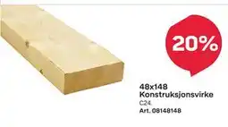 Byggmax 48x148 Konstruksjonsvirke tilbud