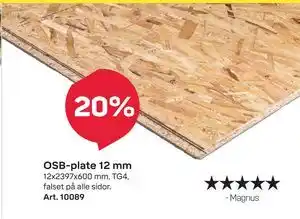 Byggmax OSB-plate 12 mm tilbud