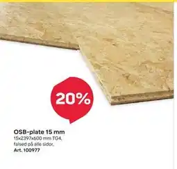 Byggmax OSB-plate 15 mm tilbud