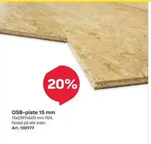 Byggmax OSB-plate 15 mm tilbud