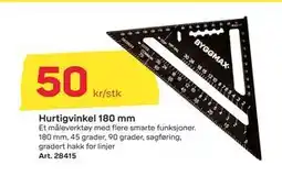 Byggmax Hurtigvinkel 180 mm, NOK 50 tilbud