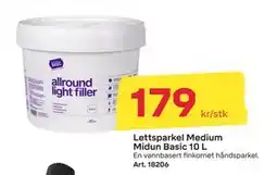 Byggmax Lettsparkel Medium Midun Basic 10 L, NOK 179 tilbud