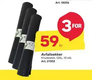 Byggmax Avfallsekker, NOK 59 tilbud