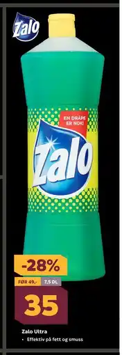 Megaflis Zalo Ultra, NOK 35 tilbud