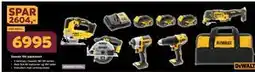 Megaflis Dewalt 18V pakkesett, NOK 6995 tilbud