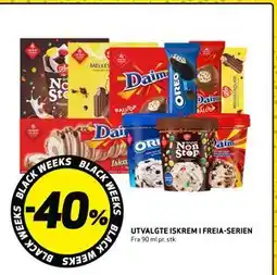 Bunnpris UTVALGTE ISKREM FREIA-SERIEN tilbud