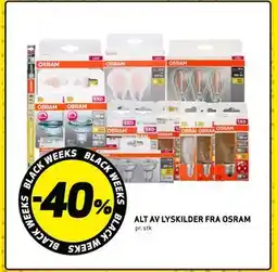 Bunnpris ALT AV LYSKILDER FRA OSRAM tilbud
