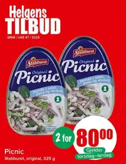Spar Picnic, NOK 80 tilbud