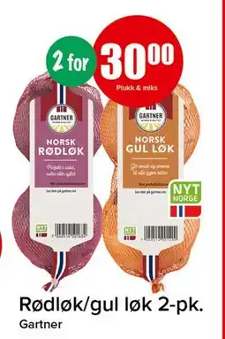 Spar Rødløk/gul løk 2-pk., NOK 30 tilbud