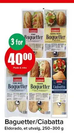 Spar Baguetter/Ciabatta, NOK 40 tilbud