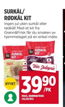 Meny SURKÅL/ RØDKÅL KIT, NOK 39.9 tilbud