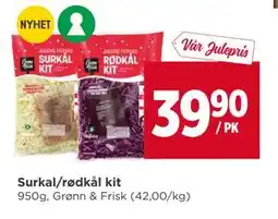 Meny Surkal/rødkål kit, NOK 39.9 tilbud