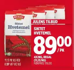 Meny SIKTET HVETEMEL, NOK 89 tilbud