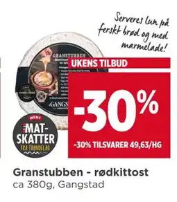 Meny Granstubben - rødkittost, NOK 49.63 tilbud