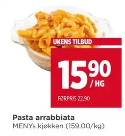 Meny Pasta arrabbiata, NOK 15.9 tilbud
