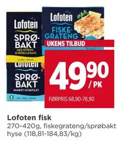 Meny Lofoten fisk, NOK 49.9 tilbud