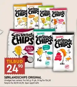 Coop Mega SØRLANDSCHIPS ORIGINAL, NOK 24.9 tilbud