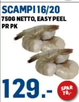 Price Lagerbutikk Scampi 16/20 tilbud