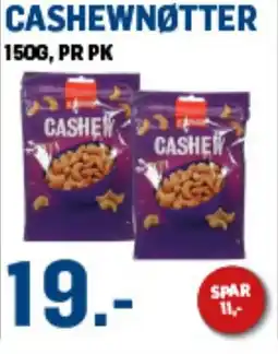 Price Lagerbutikk Cashewnøtter tilbud