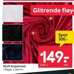 Rusta Stoff Angelstad i fløyel. tilbud