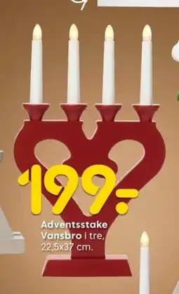 Rusta Adventsstake Vansbro i tre, tilbud