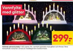 Rusta Vattnäs adventsstake tilbud