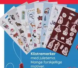 Rusta Klistremerker tilbud