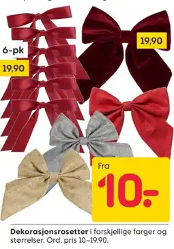 Rusta Dekorasjonsrosetter tilbud