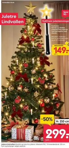 Rusta Juletre Lindvallen tilbud