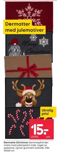 Rusta Dørmatte Christmas tilbud