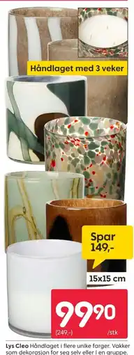 Rusta Lys Cleo tilbud