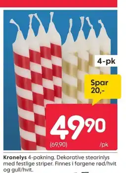 Rusta Kronelys tilbud