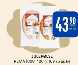 Rema 1000 Julepølse tilbud