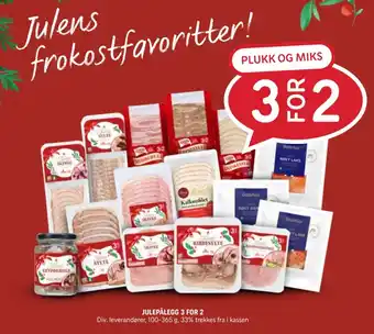 Rema 1000 Julepålegg 3 for 2 tilbud