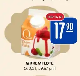 Rema 1000 Q kremfløte tilbud